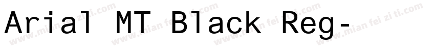 Arial MT Black Reg字体转换